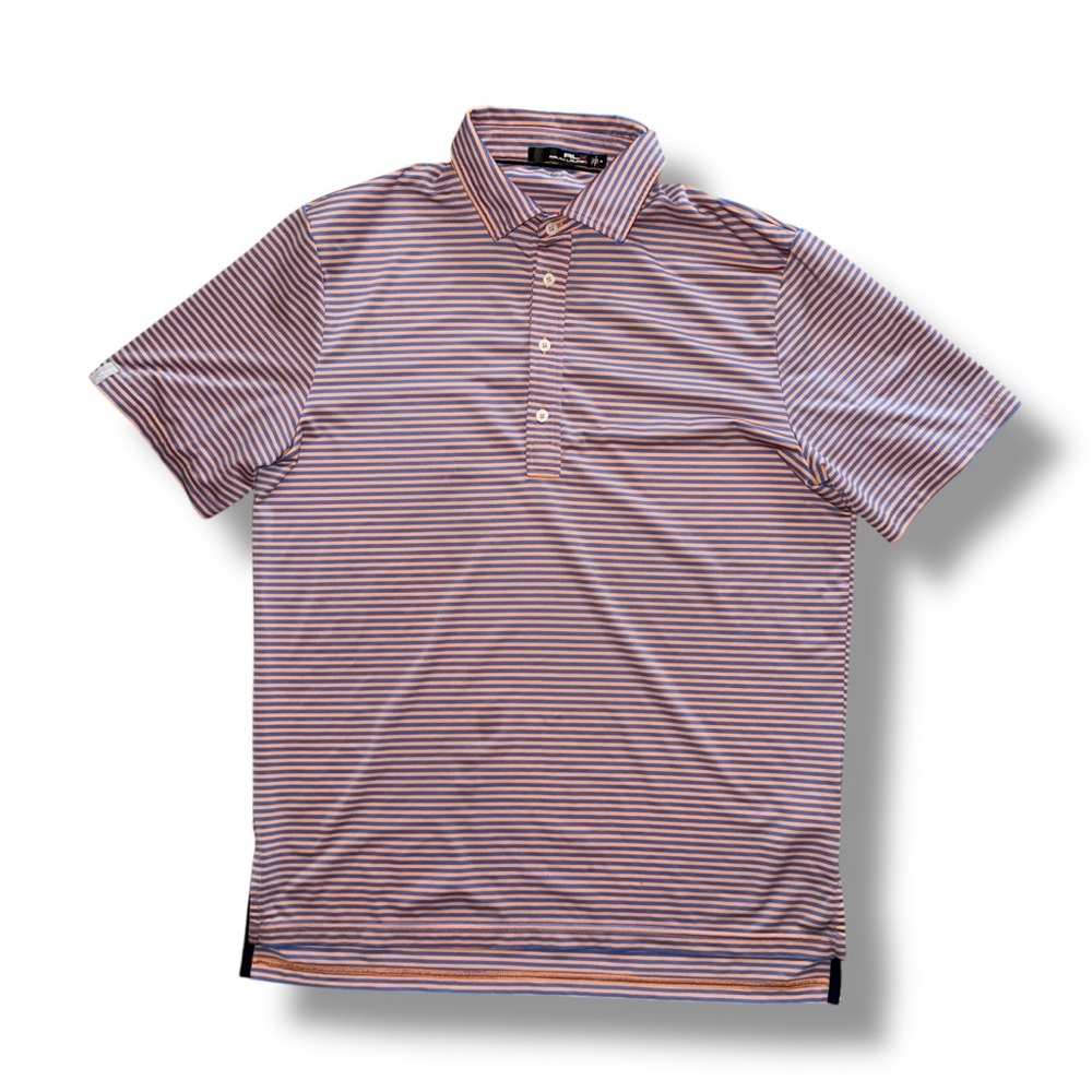 RLX Ralph Lauren Performance Golf Polo Shirt Men’s Medium Stripes